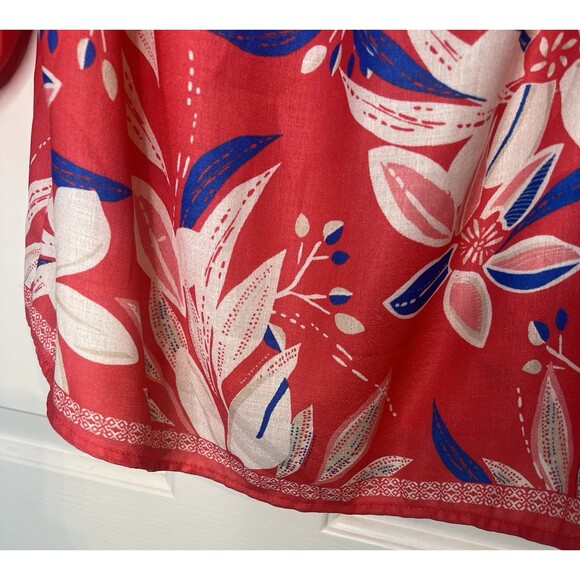 Pink Lily Coral Floral Off Shoulder Top Sz Small - Picture 4 of 7